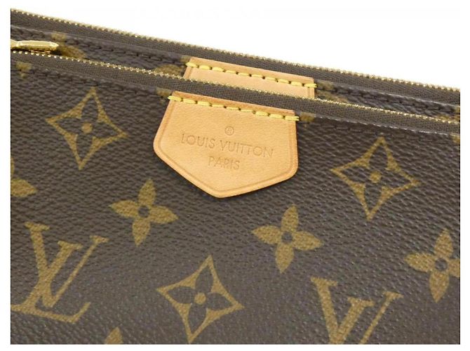 Louis Vuitton Monogram Multi Pochette Accessoires M44813 Marrone Monogramma - vista 5