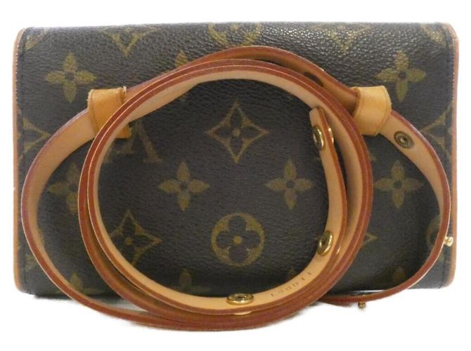 Pochette Florentine Monogram Louis Vuitton a Vita Marrone Monogramma - vista 2