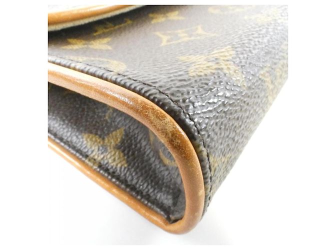 Pochette Florentine Monogram Louis Vuitton a Vita Marrone Monogramma - vista 3