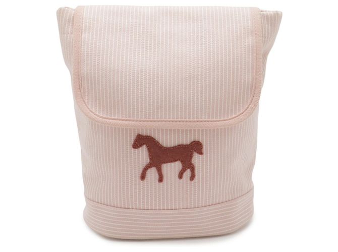 Hermès Zaino HERMES Caval Color per bambini Rosa Bianco - vista 2
