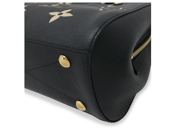 Louis Vuitton Monogram Empreinte Montaigne BB Handtasche Schwarz Beige - Ansicht 4