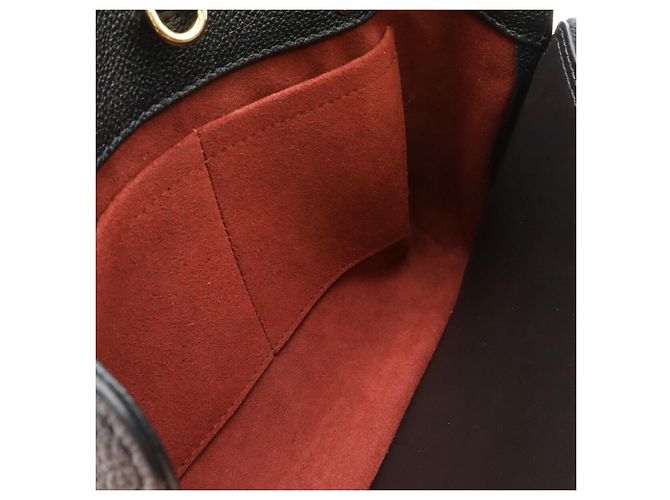 Louis Vuitton Monogram Empreinte Montaigne BB Handtasche Schwarz Beige - Ansicht 8
