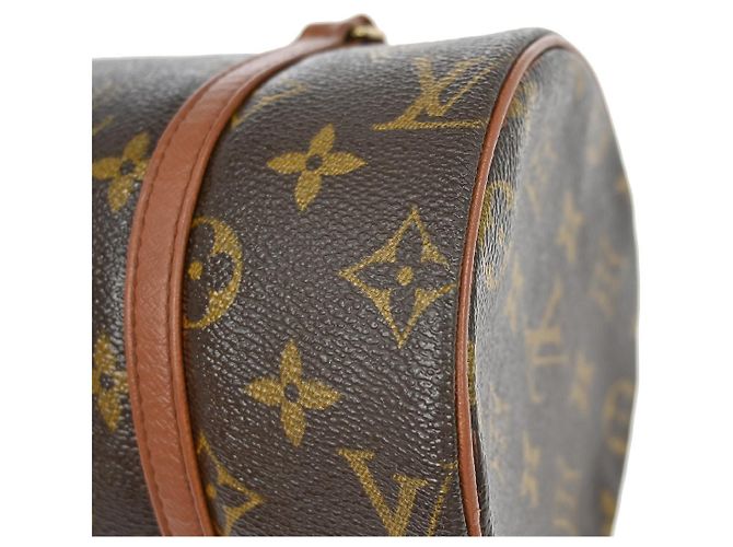 Borsa Louis Vuitton Papillon Monogram Canvas 26 Marrone - vista 7