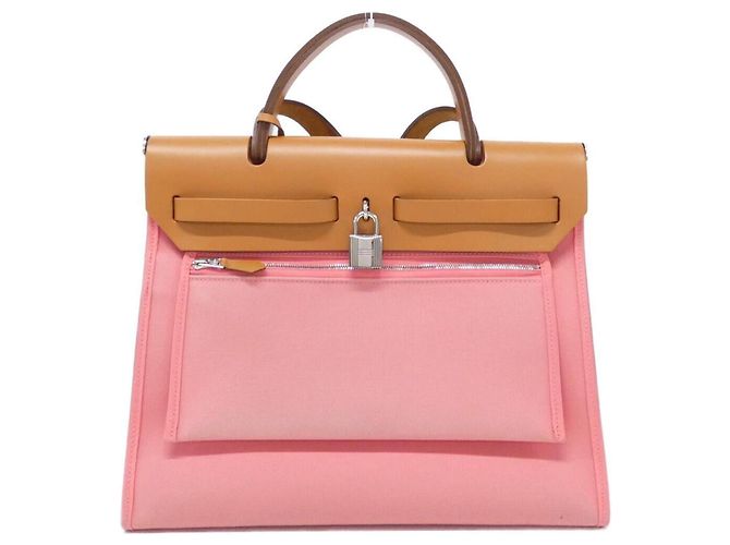 Hermès Borsa Hermes Herbag Zip PM Rosa - vista 2
