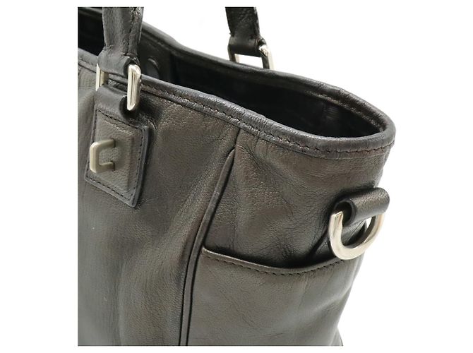 Borsa Tote Loewe Anagram Marrone - vista 7