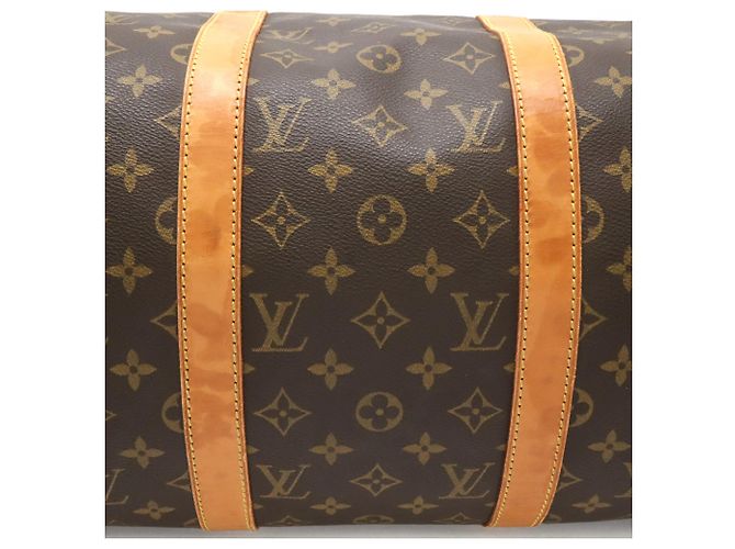 Louis Vuitton Monogram Keepall Bandoulière 50 Borsa Boston Marrone - vista 5