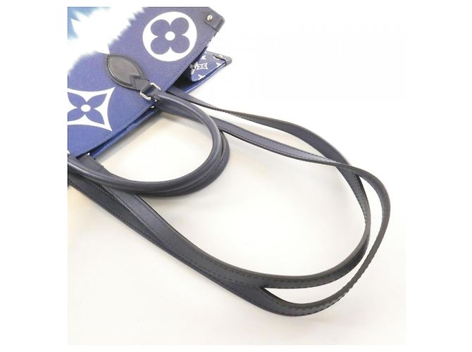 Borsa Louis Vuitton LV Escale OnTheGo GM Blu - vista 5
