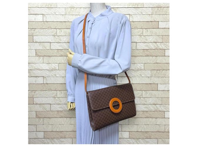 Céline Celine Macadam Schultertasche Braun - Ansicht 2