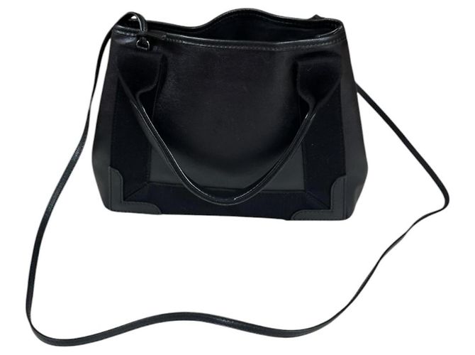 Borsa a tracolla Balenciaga Navy Cabas XS Nero - vista 13