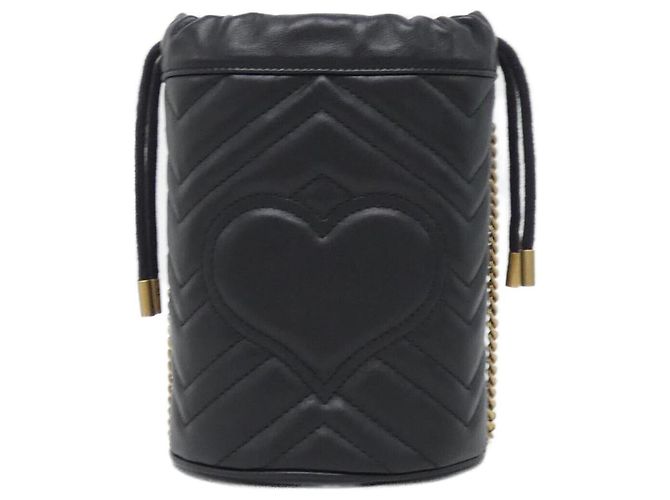 Borsa a tracolla Gucci GG Marmont Nero - vista 2