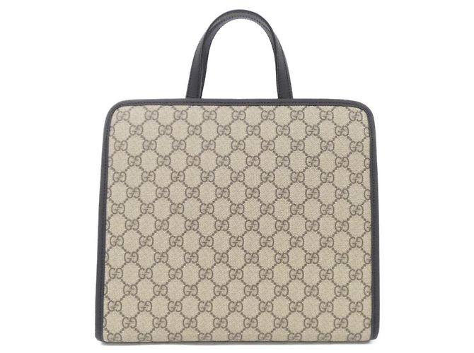 Borsa a mano per bambini Gucci 645290 KWZBN Nero Beige - vista 2