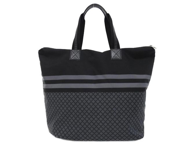 Borsa Gucci 268106 in nylon nero e grigio Marrone - vista 2