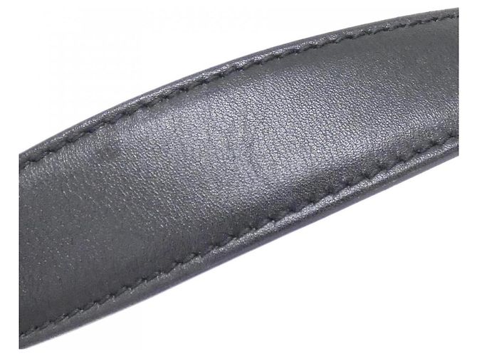 Borsa a tracolla Gucci 28628 in denim e pelle nera Nero - vista 6