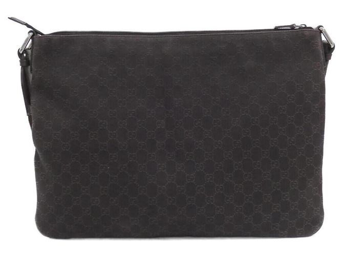 Gucci 190628 Dark Brown Denim Shoulder Bag - view 2