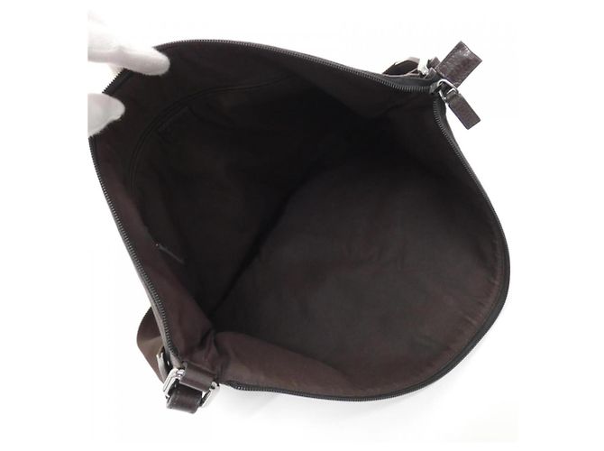 Gucci 190628 Dark Brown Denim Shoulder Bag - view 9