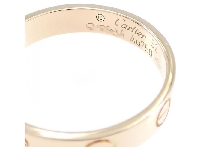 Anello Mini Love di Cartier in oro rosa D'oro - vista 3