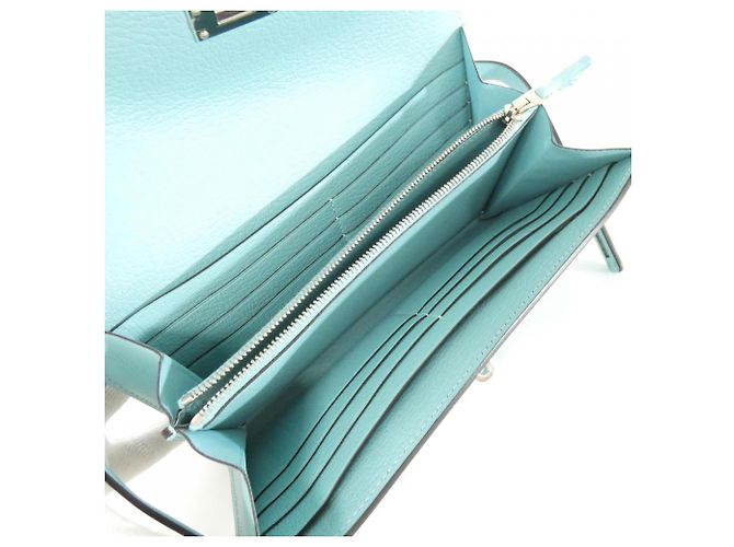 Hermès Cartera larga Hermes Kelly Gillies Azul - vista 6