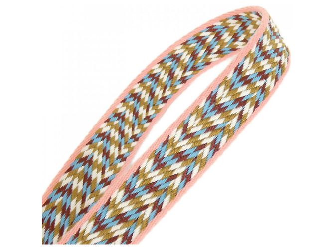 Hermès Hermes Sangle Zigzag 077727CK Riemen Pink Weiß Rot Golden - Ansicht 2