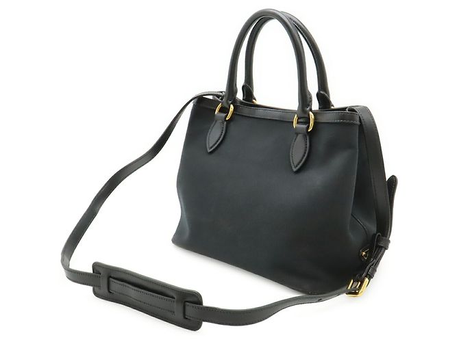 Borsa Tote e Borsa a Spalla in Jacquard Prada Nero - vista 3