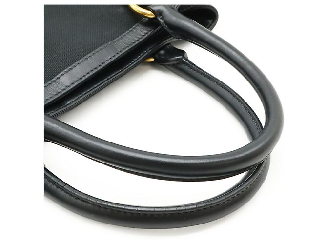 Borsa Tote e Borsa a Spalla in Jacquard Prada Nero - vista 6
