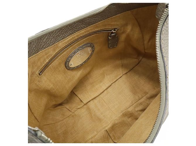 Borsa a Spalla Fendi Selleria Argento - vista 8