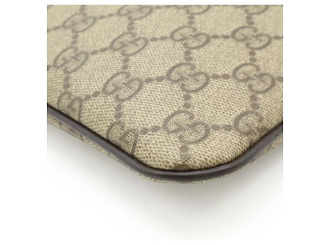 Borsa a tracolla Gucci GG Supreme Plus Beige Marrone scuro - vista 4