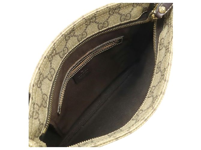 Borsa a tracolla Gucci GG Supreme Plus Beige Marrone scuro - vista 7