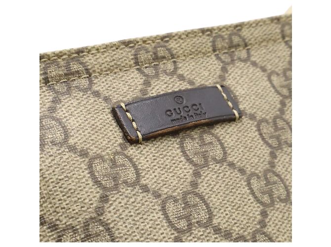 Borsa a tracolla Gucci GG Supreme Plus Beige Marrone scuro - vista 9