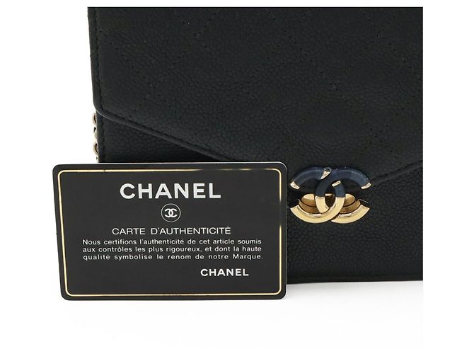 Portafoglio a tracolla Chanel Matelassé Black Chain Nero - vista 10