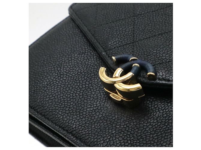 Portafoglio a tracolla Chanel Matelassé Black Chain Nero - vista 5