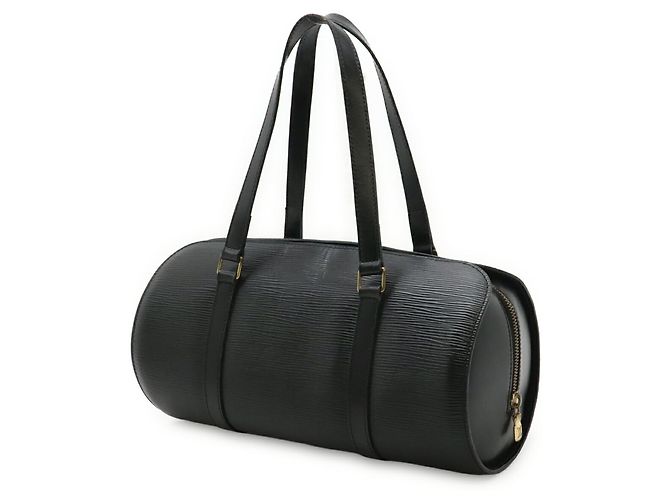 Borsa Louis Vuitton Epi Soufflot Nero - vista 3