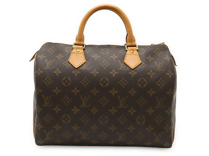 Borsa Louis Vuitton Monogram Speedy 30 Marrone - vista 2