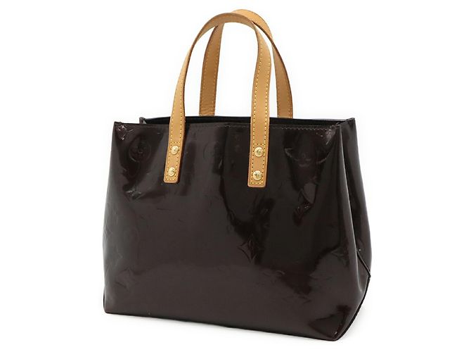 Borsa Tote Louis Vuitton Monogram Vernis Lead PM Bordò - vista 3
