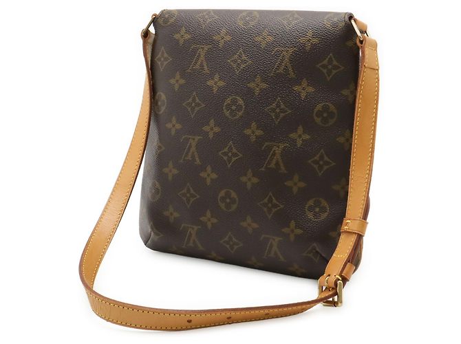 Borsa a tracolla corta Louis Vuitton Monogram Musette Salsa Marrone - vista 3