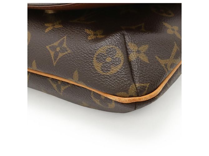 Borsa a tracolla corta Louis Vuitton Monogram Musette Salsa Marrone - vista 4