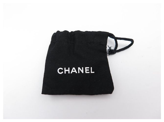 NEW CHANEL MINI CC LOGO PENDANT STRASS PEARL EARRINGS Silvery - view 9