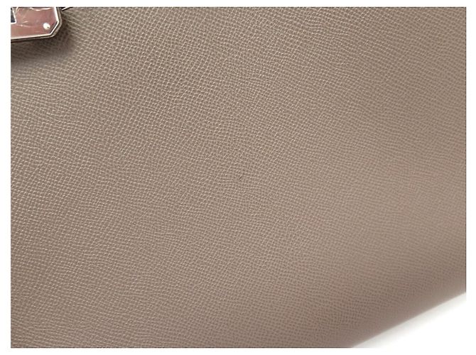 Hermès HERMES KELLY 35 SELLIER EPSOM LEDER TAUPE HANDTASCHE MIT SCHULTERRIEMEN - Ansicht 20