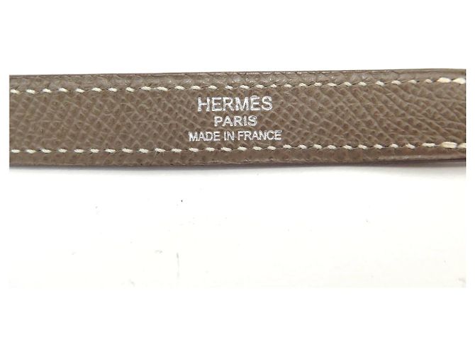Hermès HERMES KELLY 35 SELLIER EPSOM LEDER TAUPE HANDTASCHE MIT SCHULTERRIEMEN - Ansicht 22