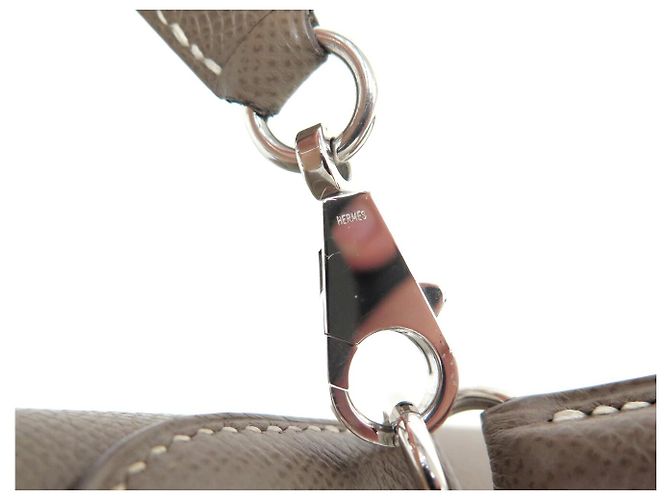 Hermès HERMES KELLY 35 SELLIER EPSOM LEDER TAUPE HANDTASCHE MIT SCHULTERRIEMEN - Ansicht 4