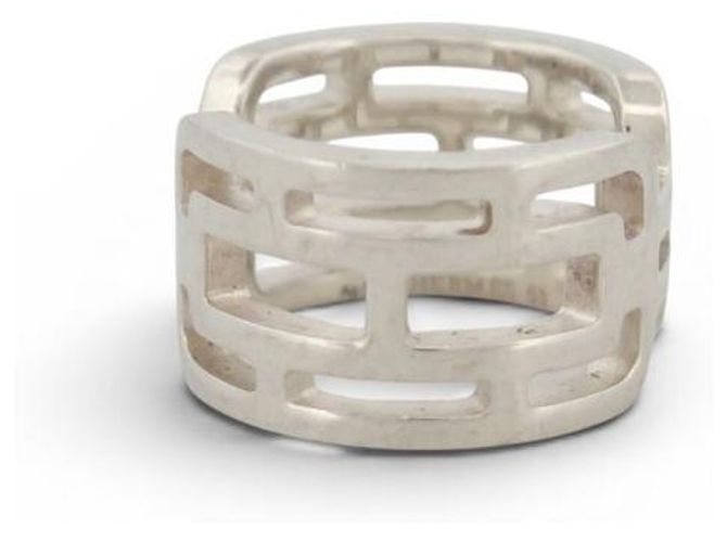 Hermès HERMES ARCANE GM RING GRÖSSE 53 AUS 925 STERLING SILBER 10.2GR + SILVER RING ETUI - Ansicht 3