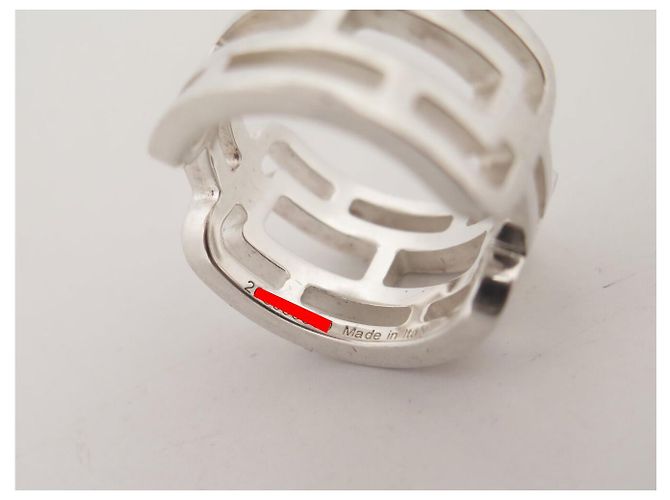 Hermès HERMES ARCANE GM RING GRÖSSE 53 AUS 925 STERLING SILBER 10.2GR + SILVER RING ETUI - Ansicht 5