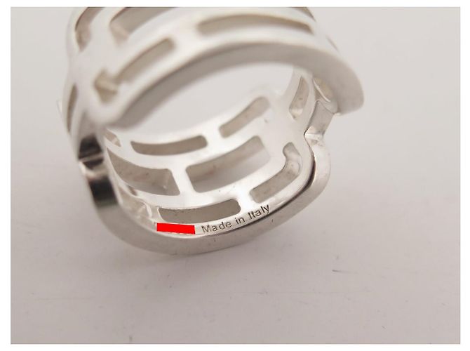 Hermès HERMES ARCANE GM RING GRÖSSE 53 AUS 925 STERLING SILBER 10.2GR + SILVER RING ETUI - Ansicht 6