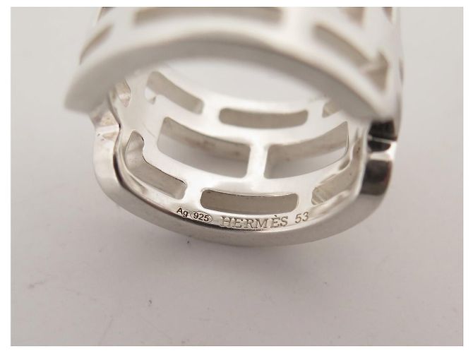 Hermès HERMES ARCANE GM RING GRÖSSE 53 AUS 925 STERLING SILBER 10.2GR + SILVER RING ETUI - Ansicht 7