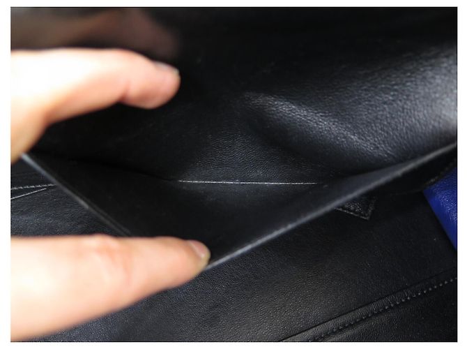 Céline BOLSA CELINE TRAPEZE MEDIUM 169543 EM COURO E CAMURÇA COM ALÇA - vista 10
