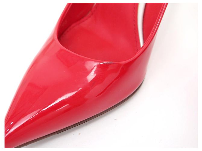 DECOLLATE LOUIS VUITTON EYELINE 36.5 IN PELLE LACCATA ROSSA Rosso - vista 12