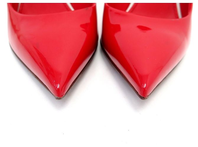 DECOLLATE LOUIS VUITTON EYELINE 36.5 IN PELLE LACCATA ROSSA Rosso - vista 4