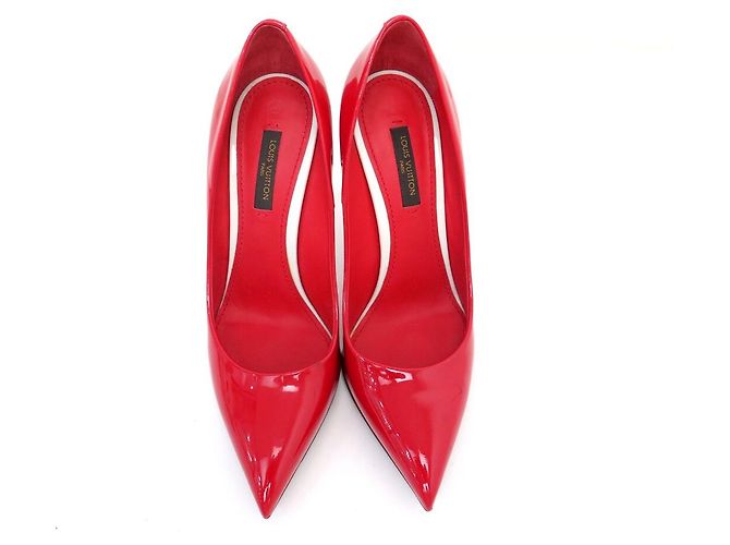 DECOLLATE LOUIS VUITTON EYELINE 36.5 IN PELLE LACCATA ROSSA Rosso - vista 9