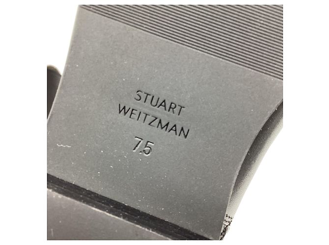 Stivali alti con zip in pelle nera Stuart Weitzman Nero - vista 13