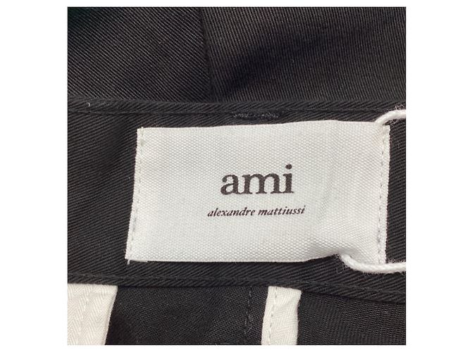 Pantaloncini Bermuda AMI in cotone nero - vista 4