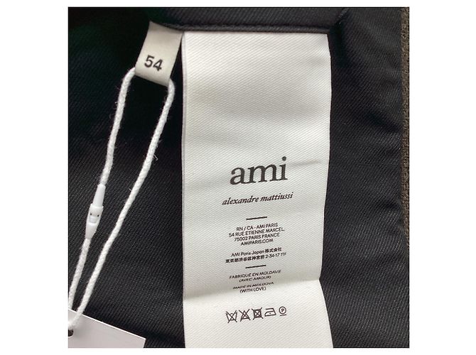 AMI Paris Single-Breasted Coat in Brown Virgin Wool  Red - view 6